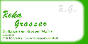 reka grosser business card